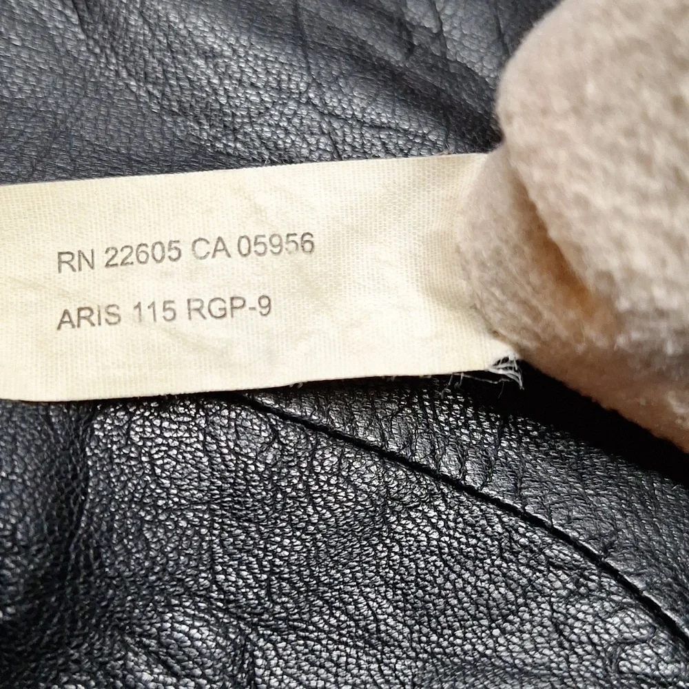 Vintage Black Leather‎ Aris Gloves